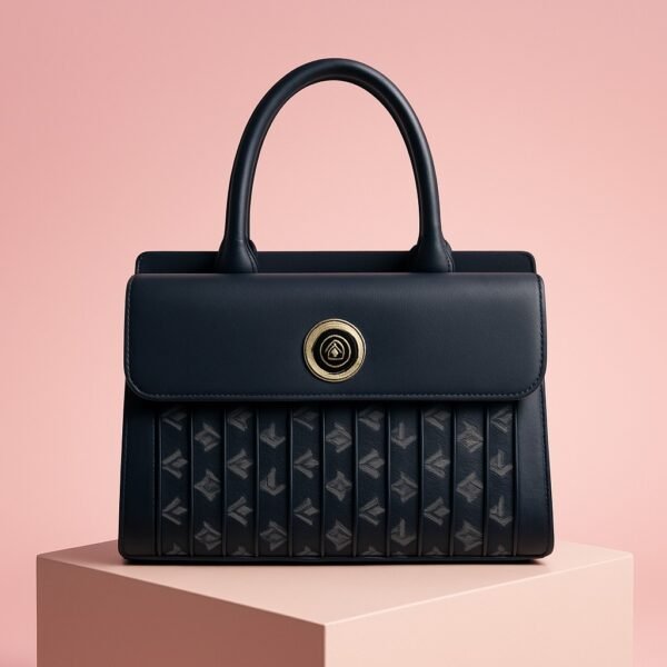 Elegant Black Pattern Handbag
